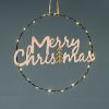 HANGING MERRY CHRISTMAS TREE 20 MINI LED ΘΕΡΜΟ ΛΑΜΠ ΜΠΑΤ 2*CR2032 (ΣΥΜΠΕΡ) IP20 ΔΙΑΜ:26cm 30cm ΚΑΛ