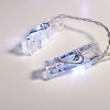 “PLASTIC CLIPS” 20 LED ΛΑΜΠΑΚ ΣΕΙΡΑ ΜΠΑΤΑΡ.(3xAA) ΨΥΧΡΟ ΛΕΥΚΟ IP20 285+30cm ΔΙΑΦΑΝ ΚΑΛΩΔ ΤΡΟΦΟΔ