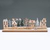 WOODEN XMAS COUNTDOWN WITH TREES ΔΙΑΚΟΣΜΗΤΙΚΟ ΜΟΤΙΦ 33x5x10cm