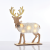 “WOODEN WHITE FELT DEER”, 5 MINI LED ΛΑΜΠ. ΜΠΑΤ. (2xAAA), WW,IP20, 26X5X25CM