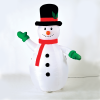 “INFLATABLE SNOWMAN” 1 LED ΛΑΜΠ.ΑΝΤΑΠ.(12V), RGB,  ΣΤΑΘ. IP44, Η180CM, 2M ΠΡΑΣ. ΚΑΛ. ΤΡΟΦ.