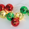 XMAS PLASTIC BALL,10 LED ΛΑΜΠ. ΣΕΙΡΑ,ΜΠΑΤ. (2xAA),WW,IP20,150+30cm ΚΑΛ. ΤΡΟΦ.