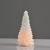 “WHITE XMAS TREE WAX CANDLE”, 1  LED ΛΑΜΠ. ΜΠΑΤ. (3xAAA), WW,IP20, φ13.5X23.5cm