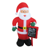 “INFLATABLE SANTA” 4 LED ΛΑΜΠ.ΑΝΤΑΠ.(12V),CW,ΣΤΑΘ. IP44, Η180CM, 2M ΠΡΑΣ. ΚΑΛ. ΤΡΟΦ.