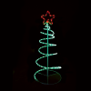 “SPIRAL TREE” 120 LED ΣΧΕΔΙΟ 5m ΜΟΝΟΚΑΝΑΛ ΦΩΤΟΣΩΛ RED-GREEN IP44 40x40x90cm 1.5m ΚΑΛΩΔ