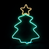 “CHRISTMAS TREE” 200 NEON LED 2m NEON DOUBLE SMD ΦΩΤ., WW + ΠΡΑΣΙΝΟ ΣΤΑΘ., IP44, 38.5X54CM, 1.5m Κ