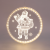 “3D ACRYLIC SANTA”, 24 WW LED ΣΤΑΘ. IP20 21X21.6CM, USB ΚΑΛ. ΤΡΟΦΟΔ.