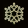 “SNOWFLAKE” 300 NEON LED 3m NEON DOUBLE SMD ΦΩΤ., WW ΣΤΑΘ., IP44, 40X40CM, 1.5m ΚΑΛ.