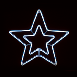 “DOUBLE STARS” 300 NEON LED 3m NEON DOUBLE SMD ΦΩΤ., CW ΣΤΑΘ., IP44, 55CM, 1.5m ΚΑΛ.