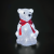 ACRYLIC SITTING BEAR 30 LED ΛΕΥΚΑ IP44 22,5*22*30cm  30cm ΚΑΛ.