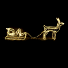 REINDEER WITH SLEIGH, 312 LED ΣΧΕΔ. 13m ΜΟΝΟΚ. ΦΩΤΟΣ., WW ΣΤΑΘ., IP65, 65X64X30 & 59X22X29CM, 1.