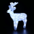 ACRYLIC STANDING REINDEER 80 LED ΛΕΥΚΑ IP44 45*13,5*49cm  30cm ΚΑΛ.