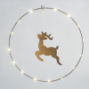 “HANGING CIRCLE REINDEER” 20 MINI LED WW Λ/ΚΙΑ ΜΠ/ΡΙΕΣ (3AA) IP20 Φ30CM (15Χ13CM), 30CM ΔΙΑΦ. ΚΑΛΩ