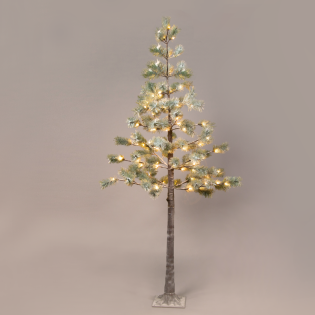 “SNOW PINE TREE” 128 WW LED ΛΑΜΠΑΚ.ΑΝΤΑΠΤ.(24VDC) IP44 26X26X240CM 3M KΑΦΕ ΚΑΛ. ΤΡΟΦ.