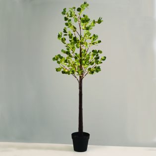 EUCALYPTUS LEAF TREE 210 WW LED ΛΑΜΠ. ΑΝΤΑΠΤ:4,5V IP44 ΥΨΟΣ 150cm ΓΛΑΣΤΡΑ 5m ΚΑΛ