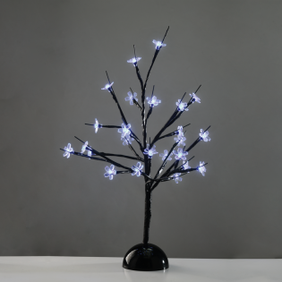 “TABLE TREE” 25 LED ΣΧΕΔΙΟ ΛΑΜΠΑΚ ΜΕ ΜΠΑΤΑΡΙΑ 3xAA ΨΥΧΡΟ ΛΕΥΚΟ IP20 10x10x45cm