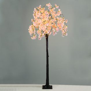 CHERRY BLOSSOM TREE 320 WW LED ΛΑΜΠ. ΑΝΤΑΠΤ:4,5V IP44 ΥΨΟΣ 150cm ΒΑΣΗ:21x21cm 5m ΚΑΛ