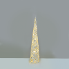 “WHITE & SILVER CONE TREE” 20 MINI WW LED ΛΑΜΠ. ΜΠΑΤ. 3ΧΑΑ,IP20 Φ13X40CM