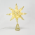 “GOLD TINSEL THREAD STAR 1” 20 MINI WW LED ΛΑΜΠ. ΜΠΑΤ. 3ΧΑΑ,IP20 28x5x20cm