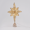 “GOLD & WHITE BEAD STAR ” 20 MINI WW LED ΛΑΜΠ. ΜΠΑΤ. 3ΧΑΑ,IP20 37x5x20cm