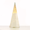 “SILVER & WHITE SEQUIN CONE TREE” 20 WW LED ΛΑΜΠ. ΜΠΑΤ. 3ΧΑΑ,IP20 Φ18.5Χ50CM