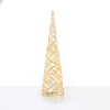 “WHITE & GOLD CONE TREE” 30 MINI WW LED ΛΑΜΠ. ΜΠΑΤ. 3ΧΑΑ,IP20 Φ17X60CM