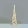 “WHITE & SILVER CONE TREE” 30 MINI WW LED ΛΑΜΠ. ΜΠΑΤ. 3ΧΑΑ,IP20 Φ17X60CM