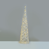 “WHITE & SILVER CONE TREE” 40 MINI WW LED ΛΑΜΠ. ΜΠΑΤ. 3ΧΑΑ,IP20 Φ20.5X80CM