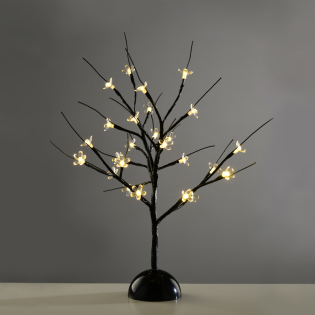 “TABLE TREE” 25 LED ΣΧΕΔΙΟ ΛΑΜΠΑΚ ΜΕ ΜΠΑΤΑΡΙΑ 3xAA ΘΕΡΜΟ ΛΕΥΚΟ IP20 10x10x45cm