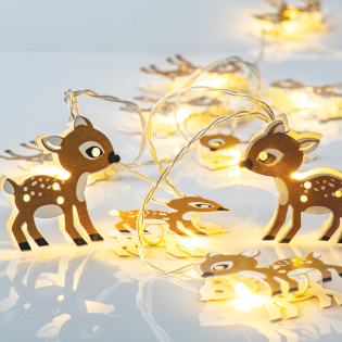 ΥΠΟ ΚΑΤΑΡΓ “METAL CHRISTMAS MOTIFS” ΕΛΑΦΙ 10 LED ΛΑΜΠΑΚ ΣΕΙΡΑ ΜΠΑΤ(3xAA) WW IP20 135+30cm ΔΙΑΦΑΝ