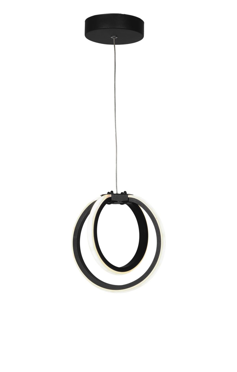 VENUS-20 PENDANT LED BLACK 24W ΦΩΤΙΣΤΙΚΟ LED