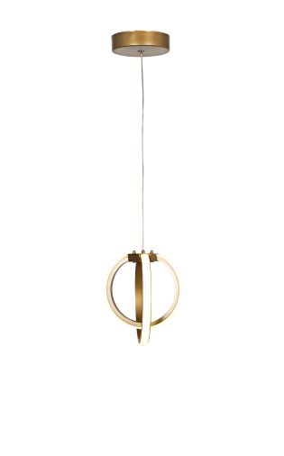 ΚΑΤΑΛΟΓΟΣ ΙΝDOOR 2024-2025 VENUS-20 PENDANT LED GOLD 24W ΦΩΤΙΣΤΙΚΟ LED ΚΡΕΜΑΣΤΟ