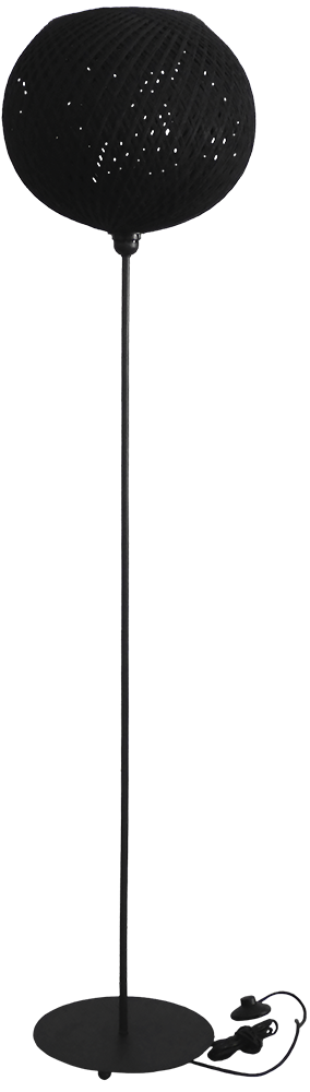 Δαπέδου / Ορθοστάτες SILK-02 FLOOR LAMP BLACK Φ35