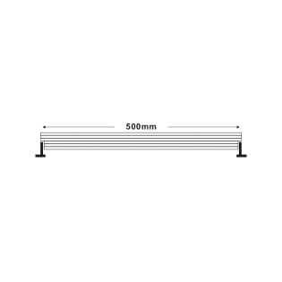 Προβολείς LED WALLWASHER 18W, 1350lm, 3000K, 15° x 60° 0,5m, IP66, 3 years warranty  with fast connectors