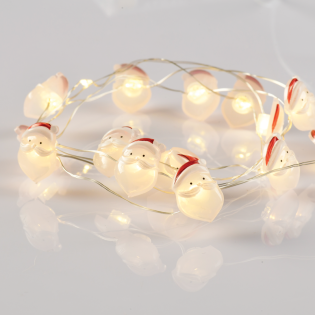 “SANTA” 15 MINI LED ΛΑΜΠΑΚ. ΣΕΙΡΑ, WW, ΑΣΗΜΙ ΚΑΛΩΔ. ΧΑΛΚΟΥ, MΠΑΤ. (2ΑΑ),IP20, 140+30CM ΔΙΑΦ ΚΑΛ