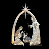 3D TINSEL SET OF HOLY FAMILY NATIVITY 500LED ΛΑΜΠ ΘΕΡΜ ΣΤΑΘΕΡ ΑΝΤΑΠΤ 4,5VDC 226*30*310cm IP44 5mΚΑΛ