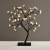 “TREE WITH FLOWERS OF SILICONE”  36LED ΛΑΜΠΑΚ ΜΕ ΑΝΤΑΠΤΟΡΑ(24V DC)ΘΕΡΜΟ ΛΕΥΚΟ IP20 45cm 3m ΜΑΥΡΟ