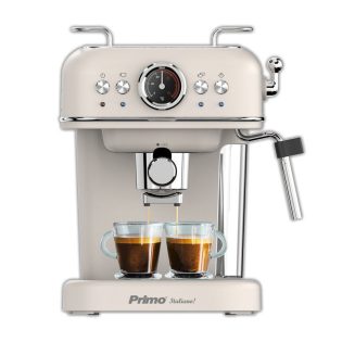 Μηχανές Espresso Μηχανή Καφέ Espresso PREM-40445 Primo Eco 20Bar 3σε1 Αναλογικό καντράν θερμοκρασίας Ιβουάρ-Chrome