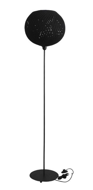 Δαπέδου / Ορθοστάτες SILK-02 FLOOR LAMP BLACK Φ35