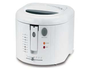 Stock IQ KC-1207 ΦΡΙΤΕΖΑ 2.5L ΜΕ ΑΠΟΣΠΩΜΕΝΟ ΚΑΔΟ WHITE COLOR 1600WATT